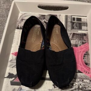 TOMS Dark Canvas Slip-Ons